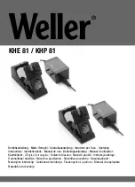 Weller KHE 81 Operating Instructions Manual preview