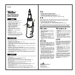 Preview for 4 page of Weller ML500MP Quick Start Manual