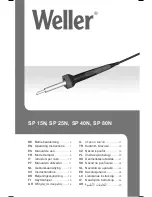 Weller SP 15N Operating Instructions Manual preview