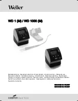 Weller WD 1000 Operating Instructions Manual preview