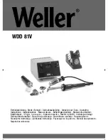 Preview for 1 page of Weller WDD 81V Operating Instructions Manual