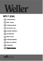 Weller WFE P Manual preview