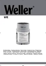 Weller WFE Operating Instructions Manual preview