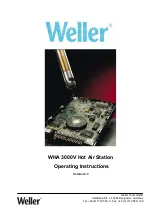 Preview for 1 page of Weller WHA 3000VS Operating Instructions Manual