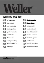 Weller WSB 150 Operating Instructions Manual preview