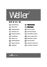 Preview for 1 page of Weller WSF 81 D5 Operating Instructions Manual