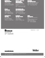 Preview for 65 page of Weller WXD 2 Operating Instructions Manual