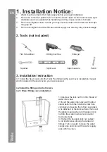 Preview for 2 page of Wellis Ditte monoblock Installation Manual