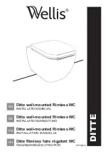 Wellis Ditte Rimless WF00023 Installation Manual предпросмотр