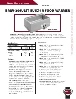 Preview for 1 page of Wells BMW-206ULST Specifications