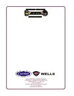 Предварительный просмотр 14 страницы Wells F-101 Operation Manual