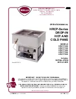 Wells HRCP-7200SL Operation Manual preview