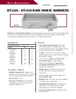 Wells HT-200 Specifications preview