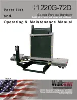 Wellsaw 1220G-72D Operating & Maintenance Manual preview