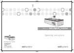 WELLSYSTEM MEDWAVE TOUCH Operating Instructions Manual preview