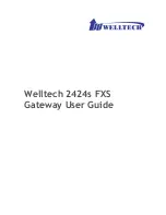 Preview for 1 page of WELLTECH 2424s FXS User Manual