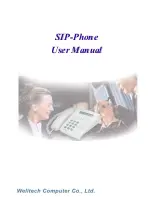 WELLTECH SIP PHONE User Manual preview