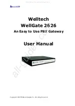 WELLTECH WELLGATE 2626 User Manual предпросмотр