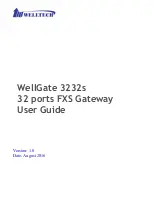 Предварительный просмотр 1 страницы WELLTECH WellGate 3232s User Manual