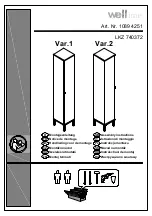 Welltime 1089 4251 Assembly Instructions Manual предпросмотр