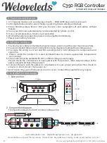 Предварительный просмотр 2 страницы Weloveleds C350 User Manual