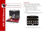 WELTECH BW-2050 Manual предпросмотр