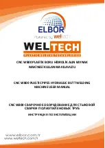 WELTECH ELBOR CNC W800 User Manual предпросмотр