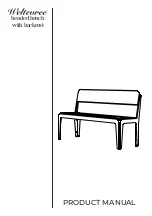 Preview for 1 page of Weltevree Bended bench with backrest Product Manual