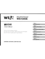 Preview for 1 page of WELZ WS1000E Owner'S Manual