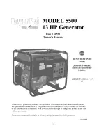 WEN POWER Power Pro 5500 Owner'S Manual preview