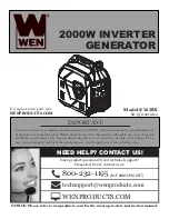 Preview for 1 page of Wen 56202i Manual
