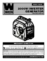 Wen 56203i Instruction Manual предпросмотр