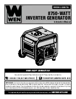 Предварительный просмотр 1 страницы Wen GN875i Instruction Manual