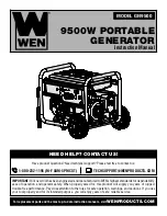 Предварительный просмотр 1 страницы Wen GN9500 Instruction Manual