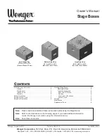 Предварительный просмотр 1 страницы Wenger 029A105 Owner'S Manual