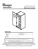 Preview for 1 page of Wenger 145V006 Assembly Instructions Manual