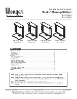 Wenger 5-light 30" Studio Makeup Station Installation Instructions Manual preview