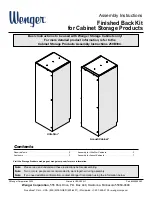 Wenger AcoustiCabinet Assembly Instructions Manual preview