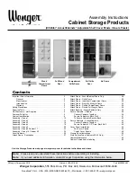 Wenger AcoustiCabinets Series Assembly Instructions Manual предпросмотр