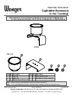 Wenger Cupholder Assembly Instructions preview