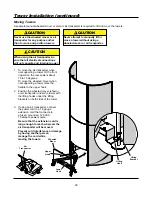 Предварительный просмотр 29 страницы Wenger Diva Acoustical Tower Installation Instructions Manual