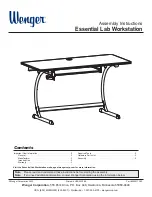 Wenger Essential Lab Assembly Instructions Manual предпросмотр