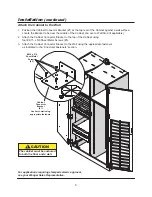 Предварительный просмотр 9 страницы Wenger Fixed Media Cabinets Owner'S Manual