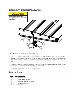 Предварительный просмотр 2 страницы Wenger GearBoss Garment Bar Accessory Owner'S Manual