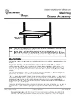 Preview for 1 page of Wenger GearBoss Shelving Drawer Accessory Assembly & Owners Manual