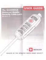 Предварительный просмотр 1 страницы Wenger guardia User Manual