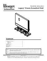 Wenger Legacy Classic Assembly Instructions Manual preview