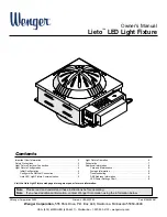 Предварительный просмотр 1 страницы Wenger Lieto Owner'S Manual