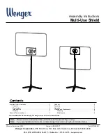 Wenger Multi-Use Shield Assembly Instructions Manual preview