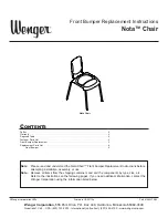 Предварительный просмотр 1 страницы Wenger Nota Series Replacement Instructions